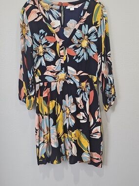 O'Neill Navy Blue Floral Print Dress